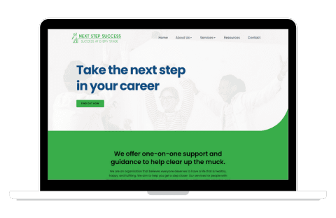 Next Step Success Website Screenshot